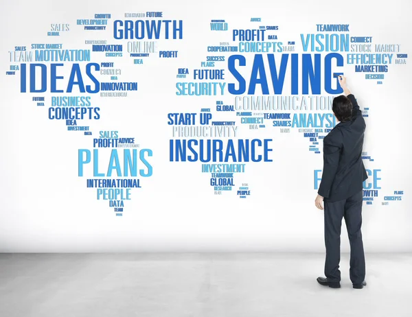 Saving Finance and World Economy Concept — Stock Photo, Image