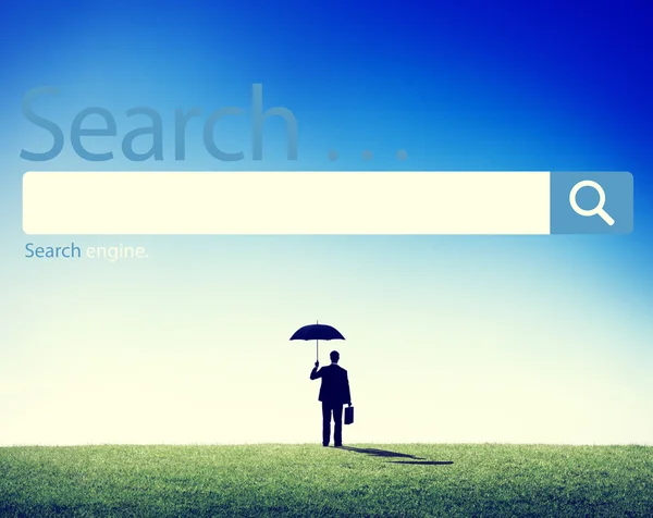 검색 또는 찾아보기 및 인터넷 검색 엔진 개념 — 스톡 사진