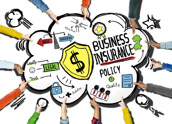 Hands holding Business Insurance — Stock Photo, Image
