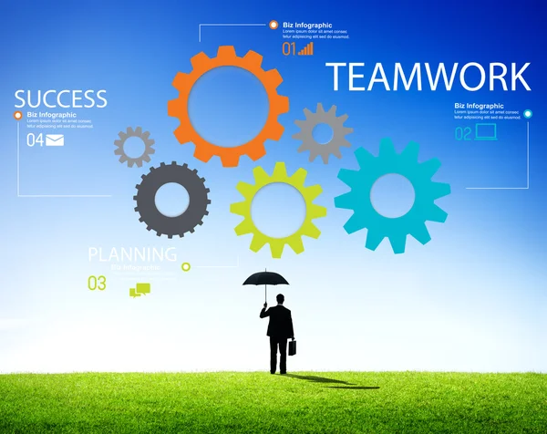 Teamwork and Partnership Cooperation Concept — Stock Photo, Image