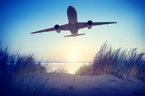 Airplane Destination Outdoors — Stock Photo, Image