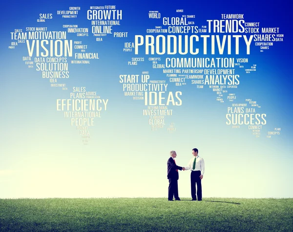 Businesmen productiviteit missie strategie — Stockfoto