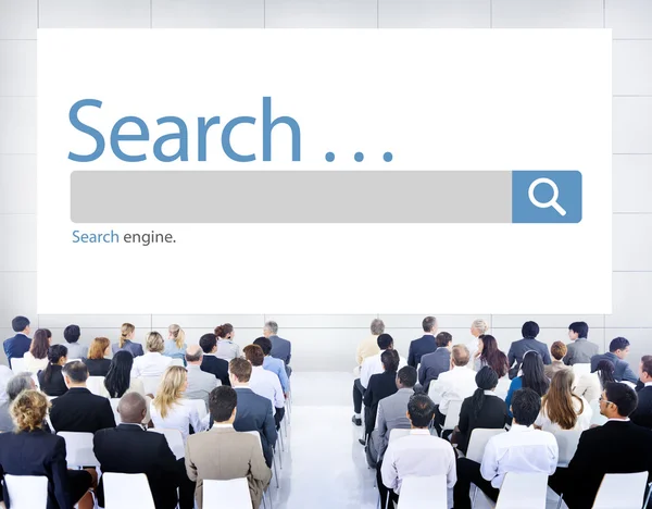 People at seminar about Search — Stock Photo, Image