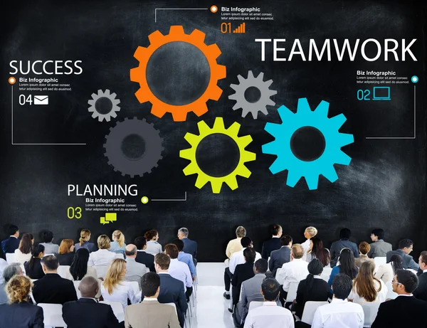 People at seminar about Teamwork — Stock Photo, Image
