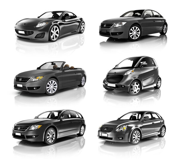 Комплект современных роскошных автомобилей Shiny
