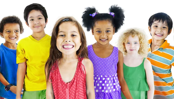 Group of Multiethnic children Stock Photo