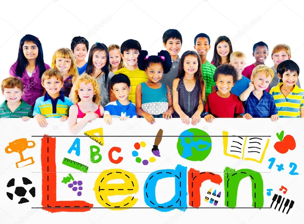Learn concept with group of children