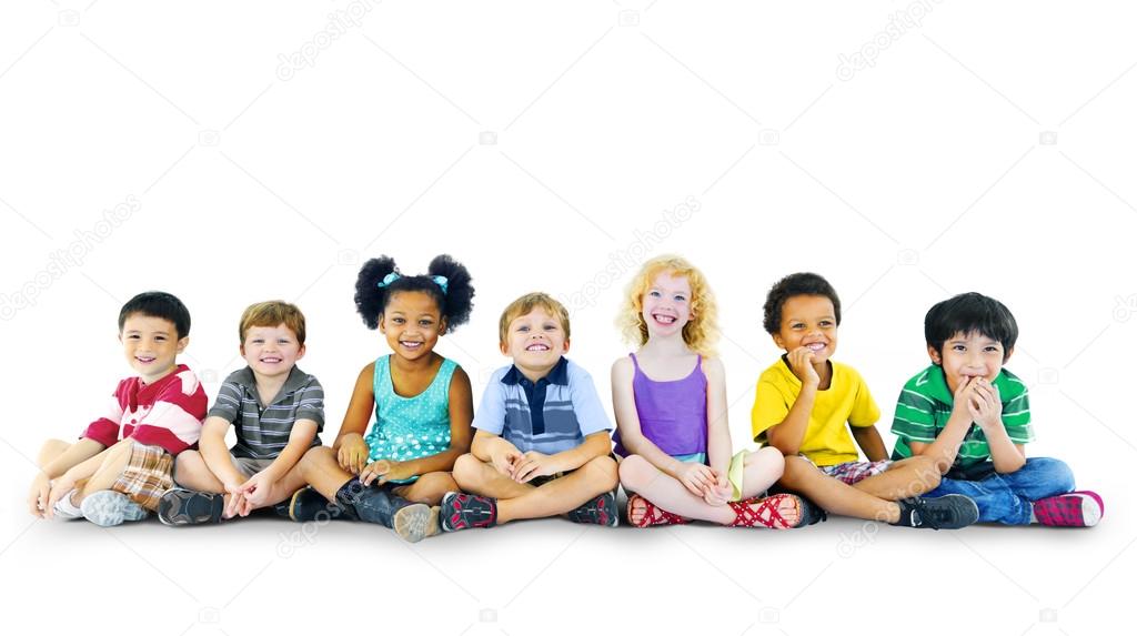 Group of Multiethnic children