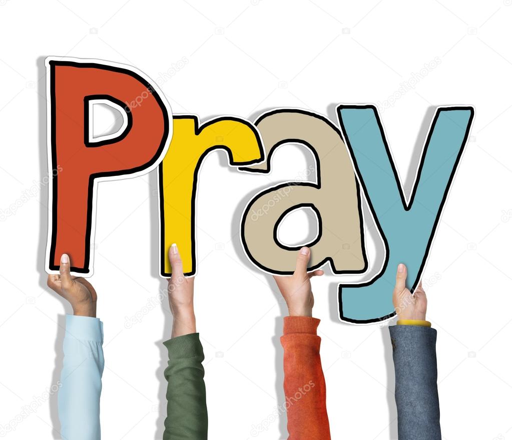 People 's Hands Holding Pray word — Stok Foto © Rawpixel 71631413