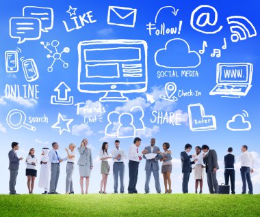 insanlar tartışma sosyal medya kavramı