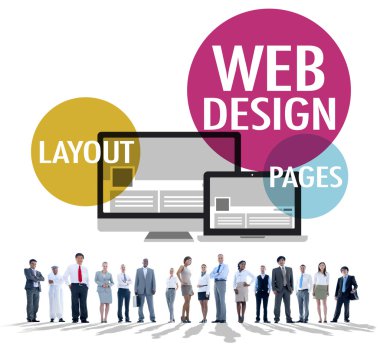 insanlar ve web tasarım konsepti
