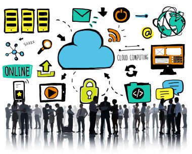 İş adamları, Cloud Computing, tartışma takım
