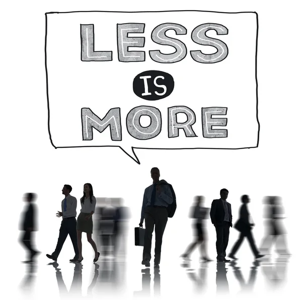 People and Less is More Concept — Stock Photo, Image