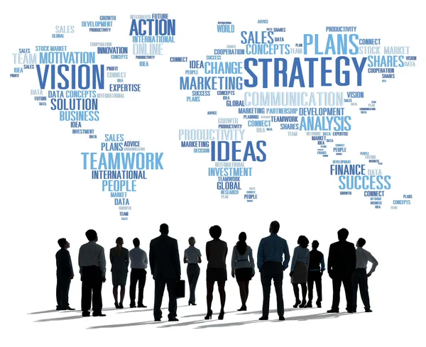 Strategy, Analysis World Vision, Mission Planning — Stock Photo, Image