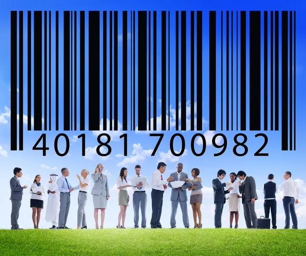 Штрих-код, маркетинг ідентичності, дані, шифрування — стокове фото