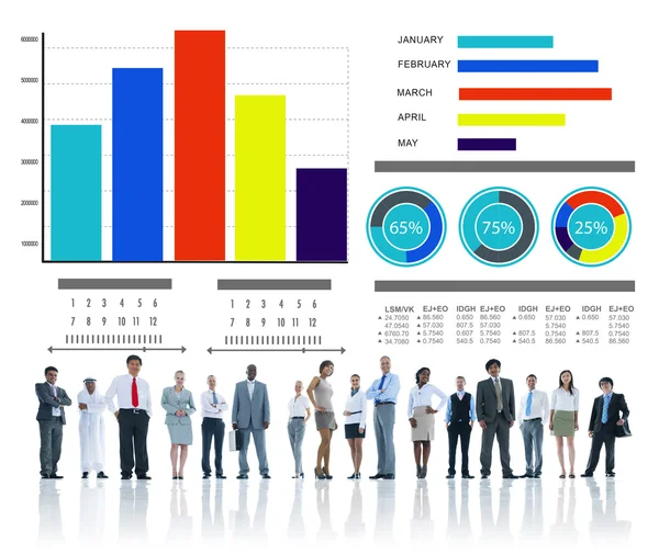 Geschäftsleute und Strategiekonzept — Stockfoto