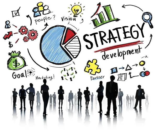 Gens d'affaires et concept de stratégie — Photo