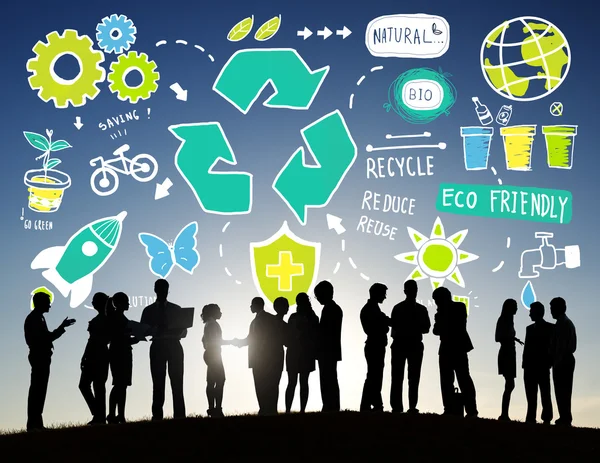 Business mensen en recyclen concept — Stockfoto