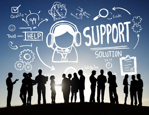 Diversas personas y concepto de apoyo — Foto de Stock