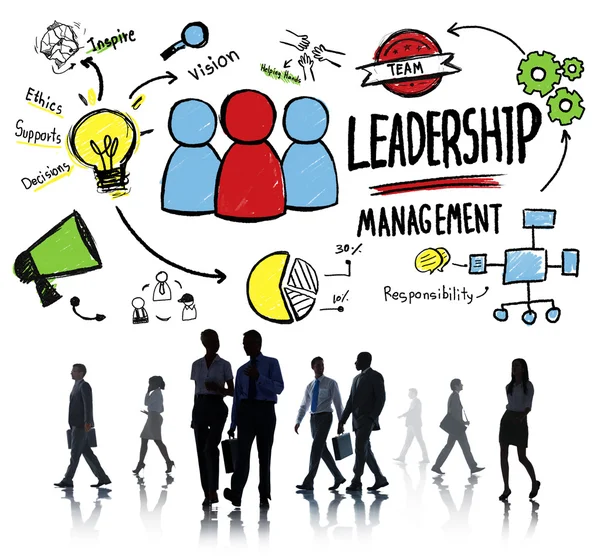 Mensen, leiderschap Management, Corporate kantoor werknemer s — Stockfoto