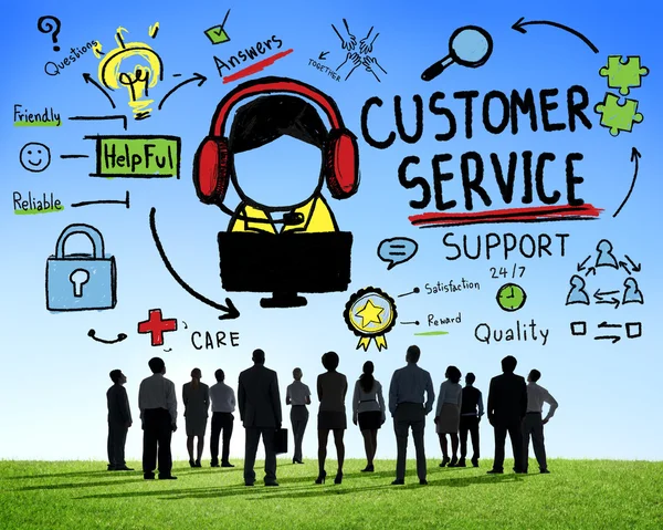 People and Customer Service Concept — Stock Photo, Image