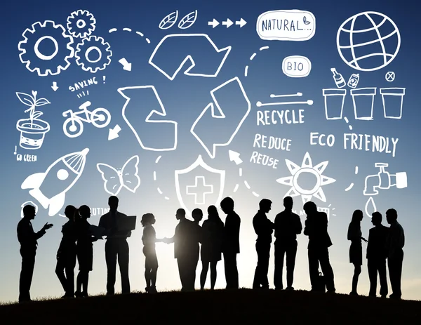 Business people and Recycle Concept — Stock Photo, Image