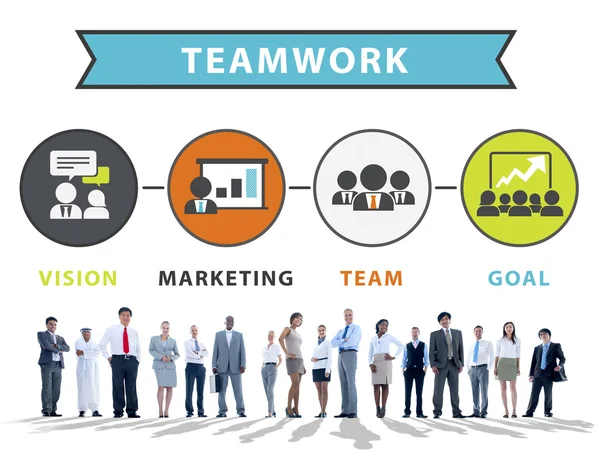 Zakenmensen en teamwork concept — Stockfoto