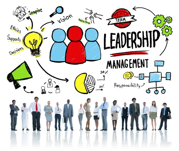 Diversità degli uomini d'affari, Leadership Management — Foto Stock