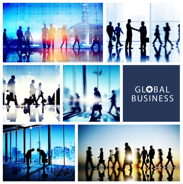 Global Business folk handslag — Stockfoto