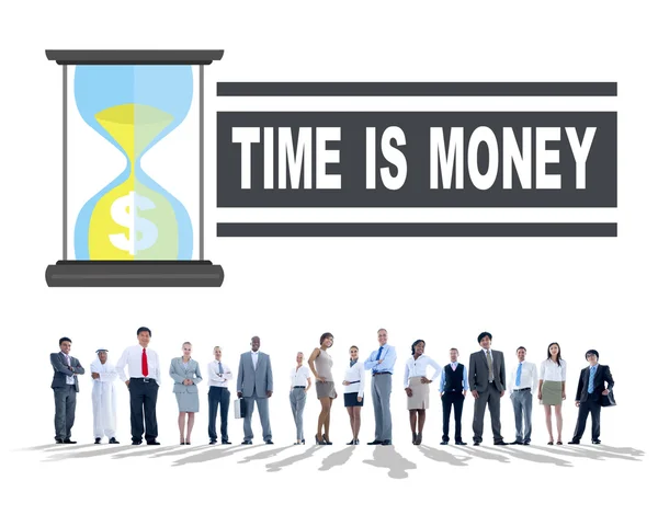 People and Time is Money Concept — Stock Photo, Image