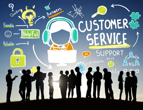 People and Customer Service Concept — Stock Photo, Image