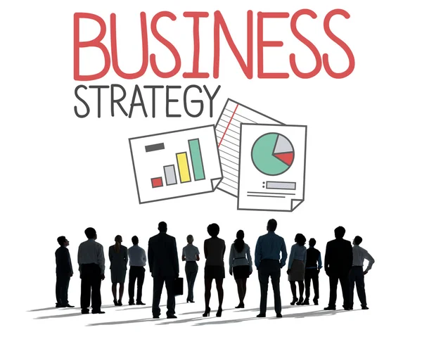 Люди та бізнес-стратегія — стокове фото