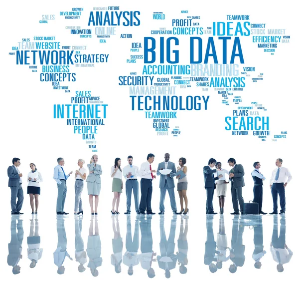Persone e Big Data Concept — Foto Stock