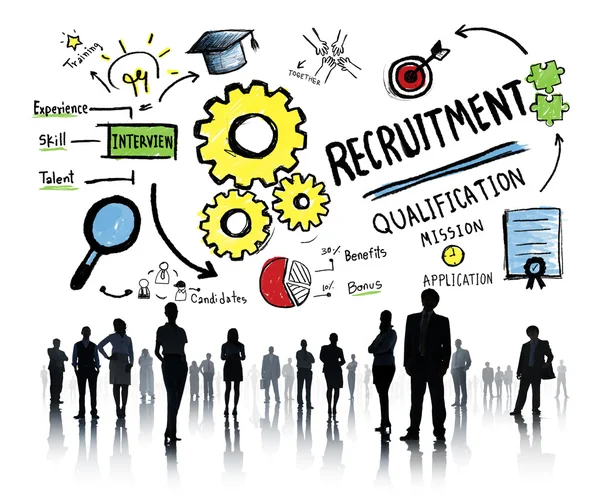 Diversiteit van mensen uit het bedrijfsleven, Recruitment — Stockfoto