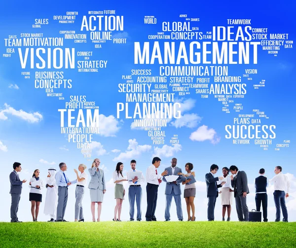 Global Management, Training, Vision, — Stock Photo, Image