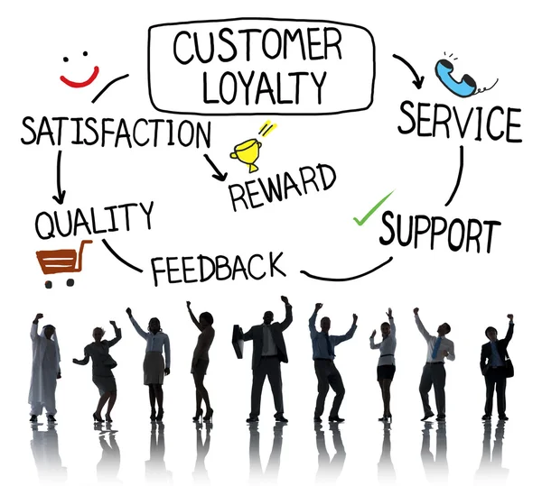 Koncepcja lojalność ludzi i klienta — Zdjęcie stockowe