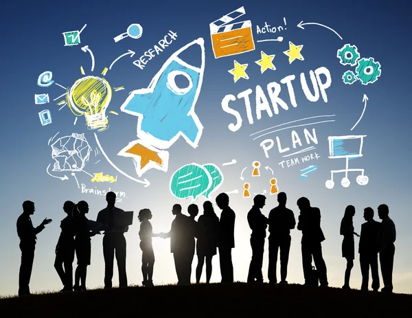 Uomini d'affari e Start Up Concept — Foto Stock