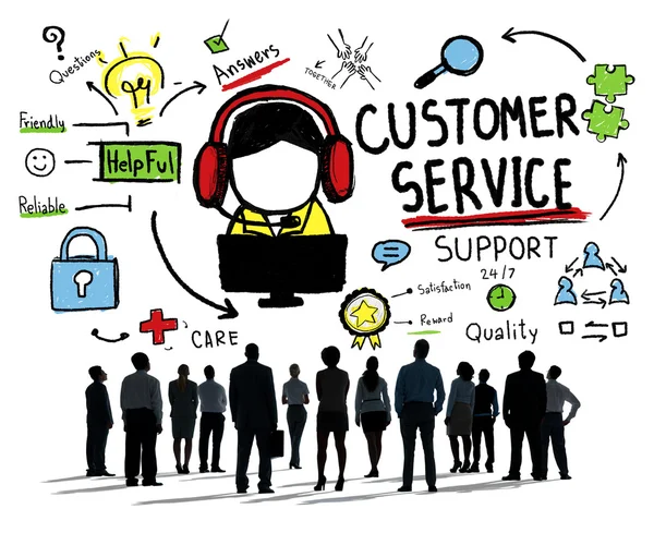 People and Customer Service Concept — Stock Photo, Image