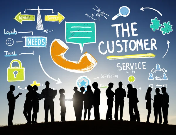 People and The Customer Service Concept — Stock Photo, Image