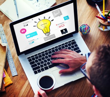 fikirler ilham yaratıcılık BIZ Infographic İnovasyon kavramı 