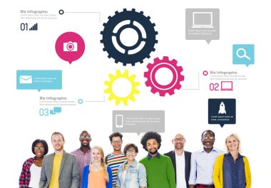 ekip ekip çalışması cog işlevselliği teknoloji iş kavramı