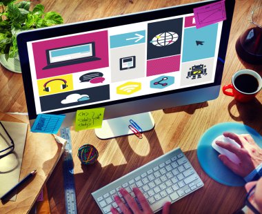 bilgisayar bulut depolama medya dijital kavramı