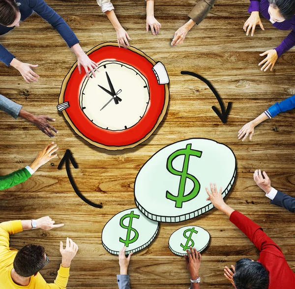 Människor och Time Management koncept — Stockfoto