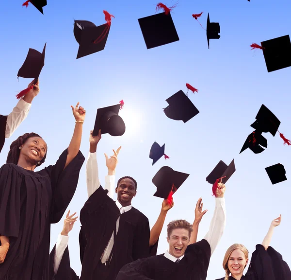 Celebración Estudiantil Graduación, Concepto Educativo — Foto de Stock