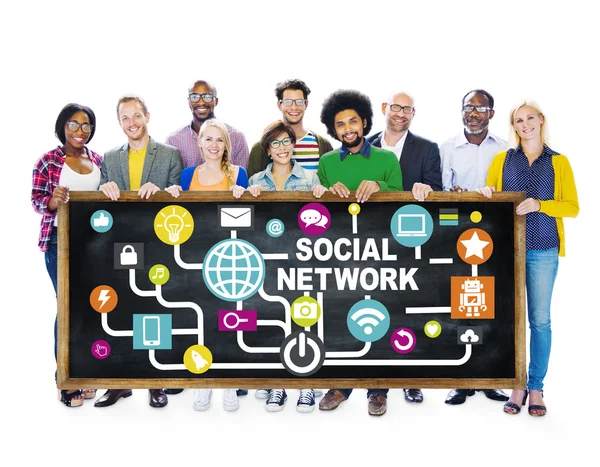 Business People e Social Network Concept — Foto Stock