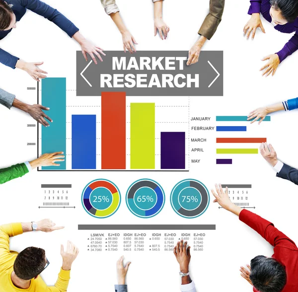 Personas y concepto de investigación de mercado — Foto de Stock