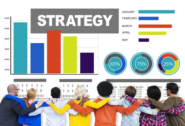 Persone e concetto di strategia — Foto Stock