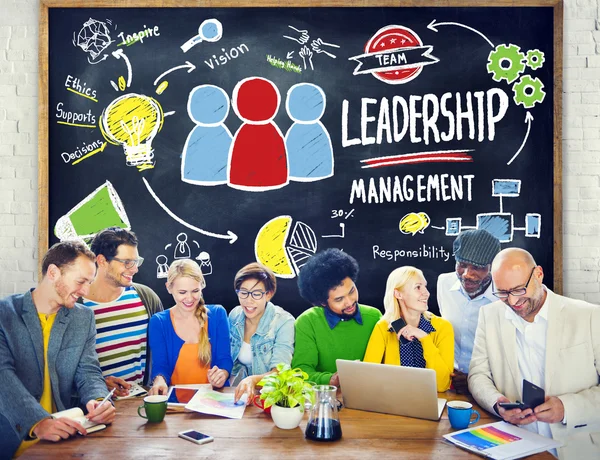 Concetto di gestione della leadership delle persone — Foto Stock