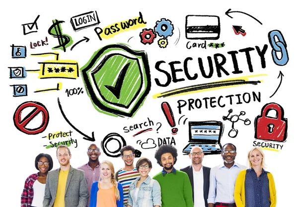Mensen en bescherming veiligheidsconcept — Stockfoto
