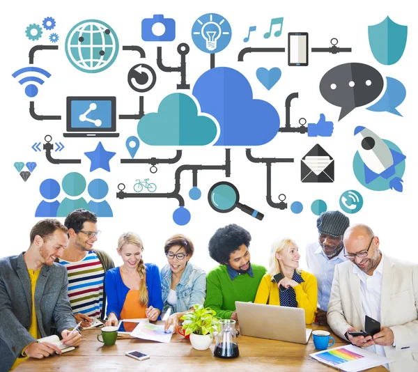 People and Social Networking Concept — Stock Photo, Image